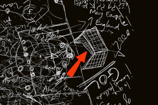 Close-up showing white line detail on black with red goal annotation from Spain v England Women's World Cup 2023.