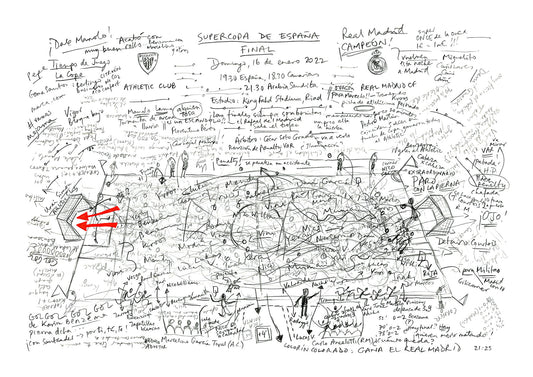 Football art print of Supercopa de Espana Final 2022