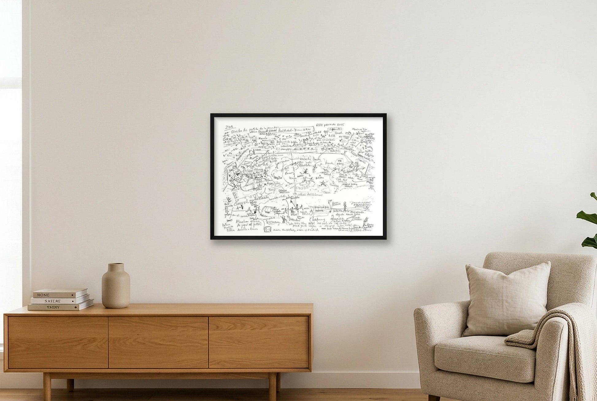 2026 Cass experiment — 84×59cm, 33×23" Black Frame