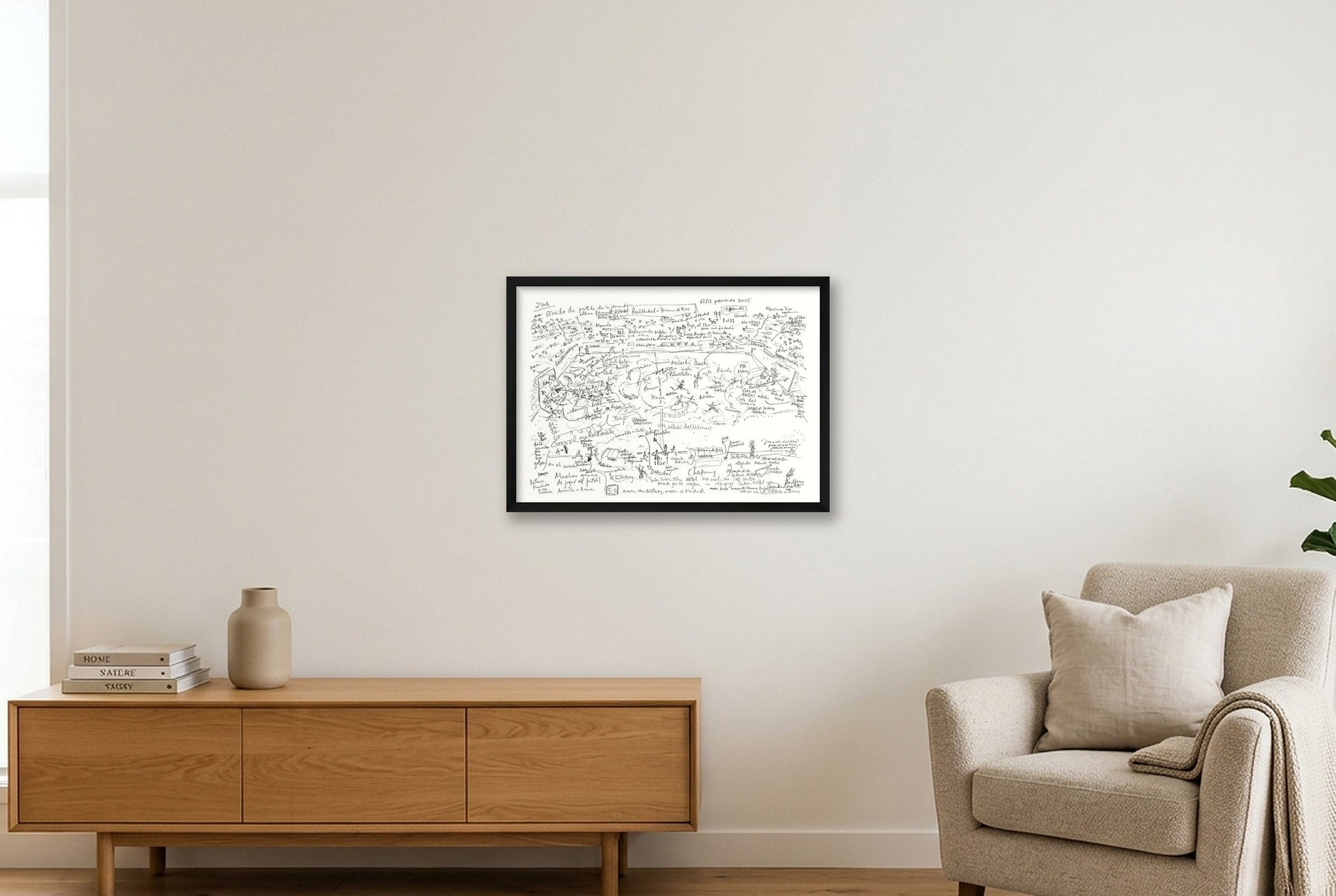 2026 Cass experiment — 59×42cm, 23×17" Black Frame