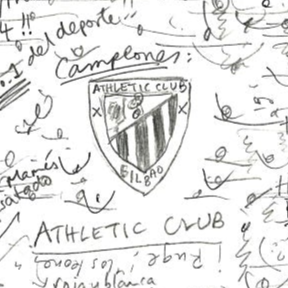 Football art print detail of Athletic Club emblem