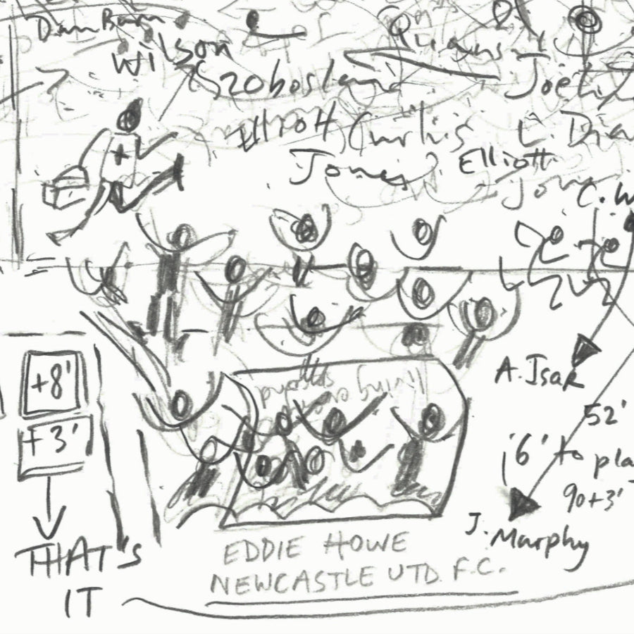 Eddie Howe and his tea celebrated, Newcastle winners of the Carabao Cup 2025 detail